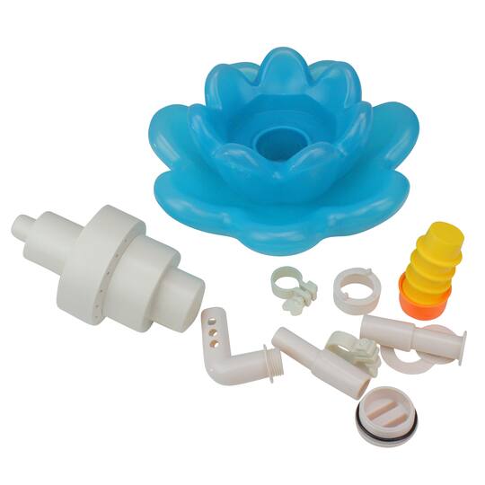 Swim Central 11" Blue Triple Tier Flower Blossom Swimming Pools Water Fountain